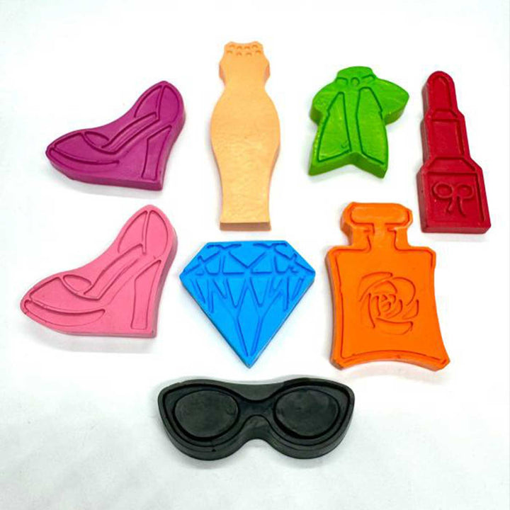 Handmade Non-Toxic Barbie Theme Crayons | Set Of 8