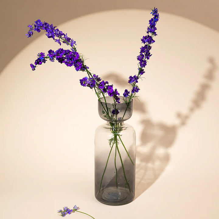 Handmade Haze Brown Grande Tinted Glass Vase | 11.8 inch