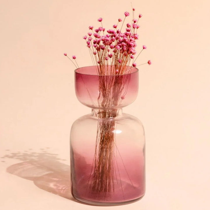 Handmade Ombre Lilac Glass Vase