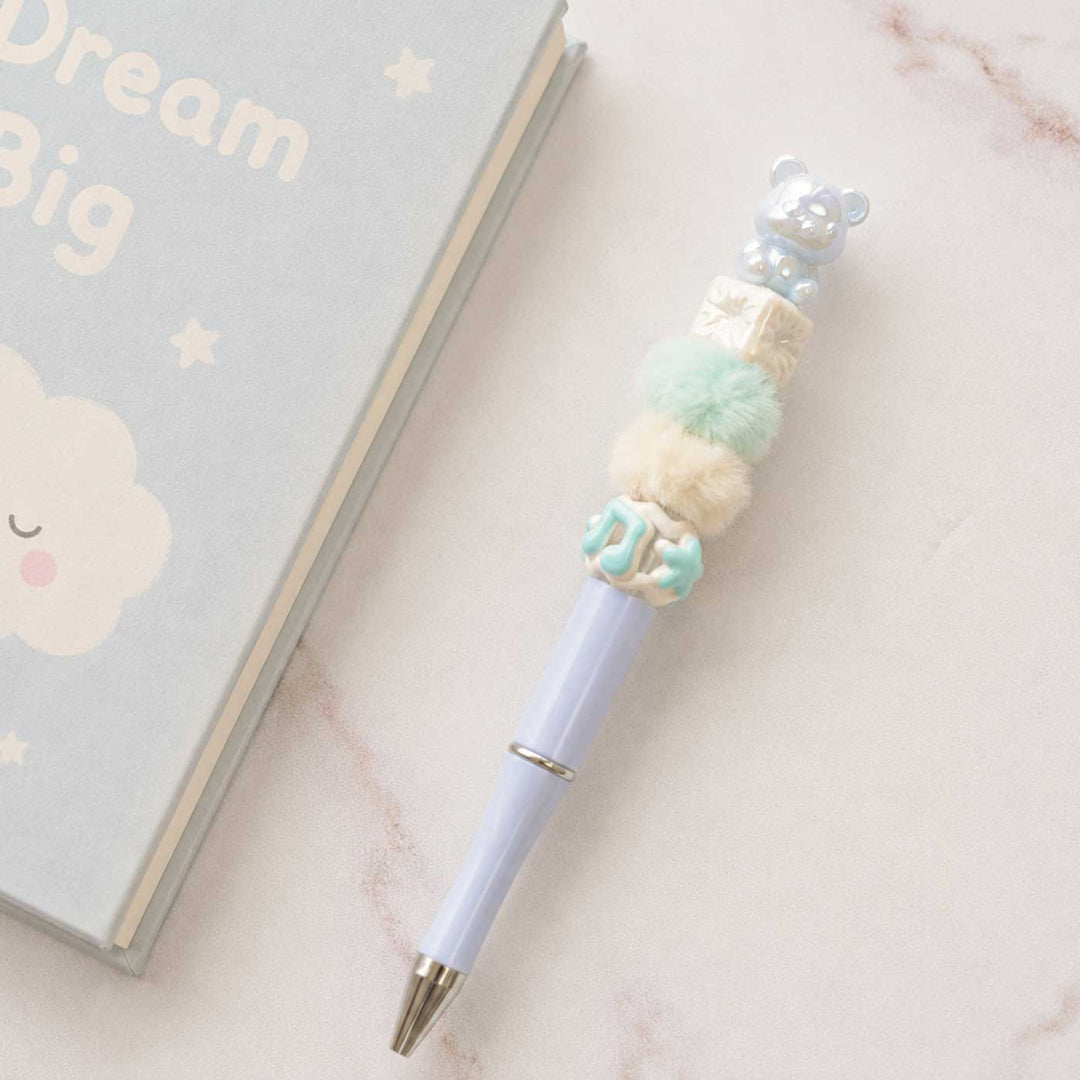 Cute Character "Teddy" Topper Pen For Kids