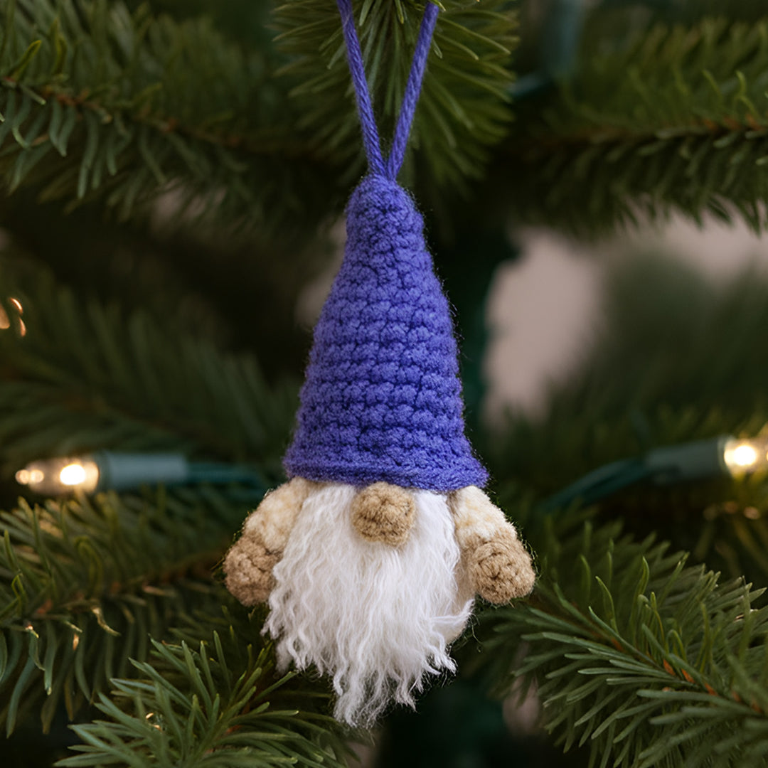 Handmade Crochet Gnome Ornament For Christmas Decoration