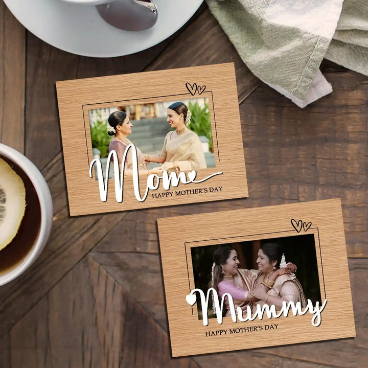 Photo Personalized Handmade Mummy Theme Wooden Fridge Magnet