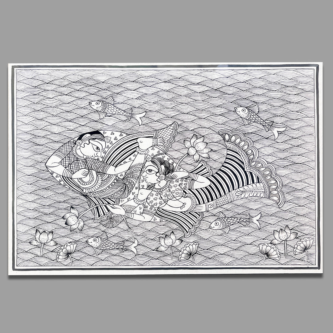 11 X 15 Inch | Jal Pari Paper Phad Painting