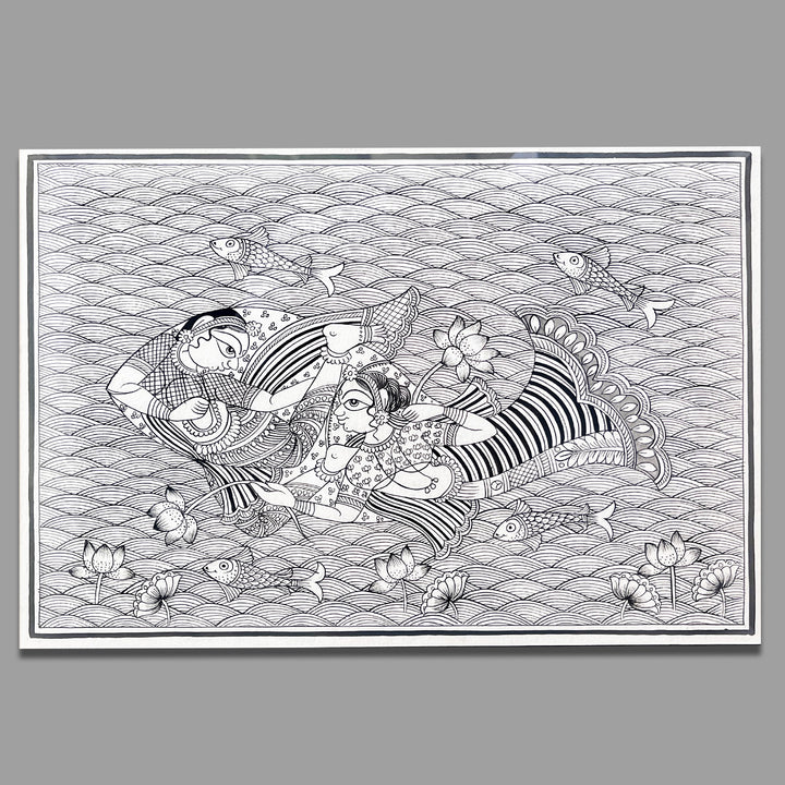 11 X 15 Inch | Jal Pari Paper Phad Painting