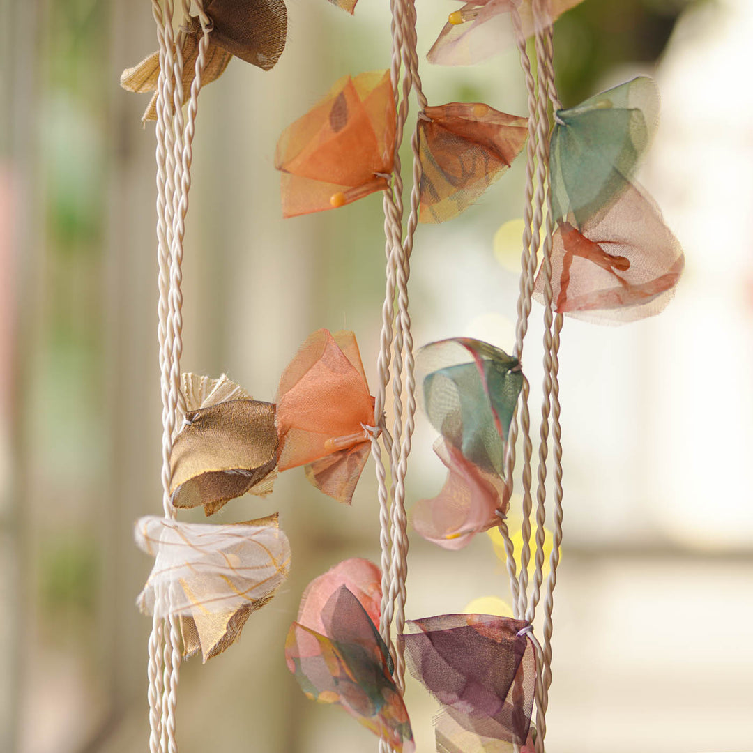 9.15m, 50 Bulbs | Handmade Pastel Organza Fabric LED Fairy Light
