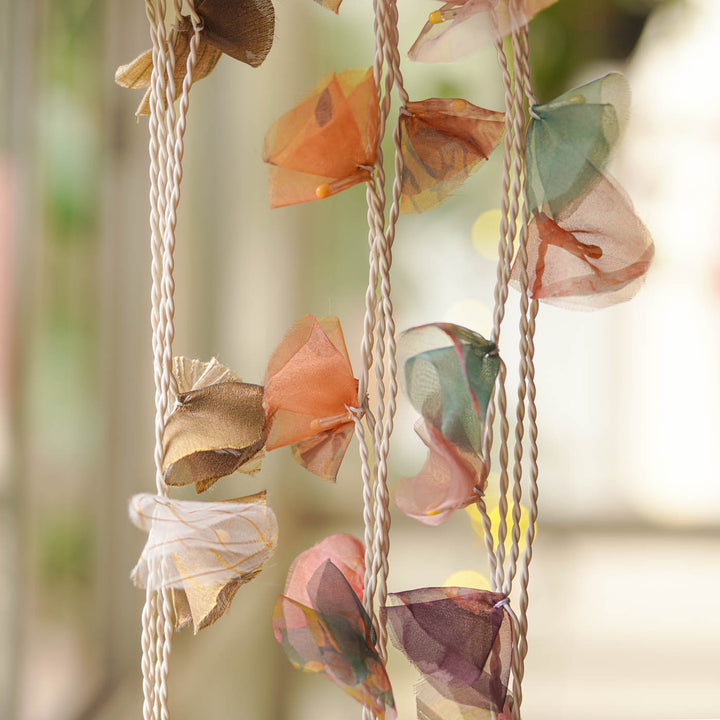 9.15m, 50 Bulbs | Handmade Pastel Organza Fabric LED Fairy Light