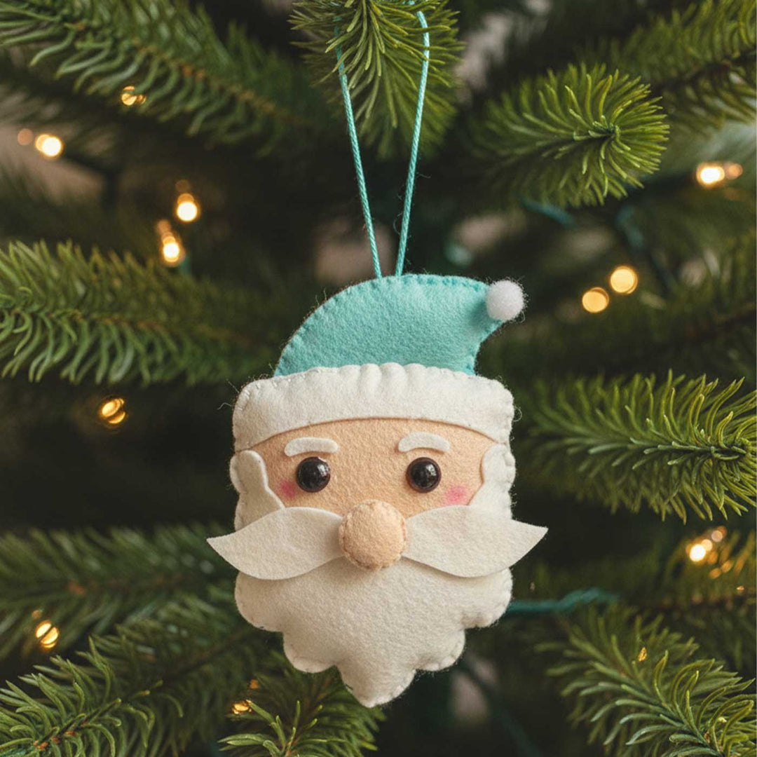 Handmade Felt Santa Clause Christmas Ornaments
