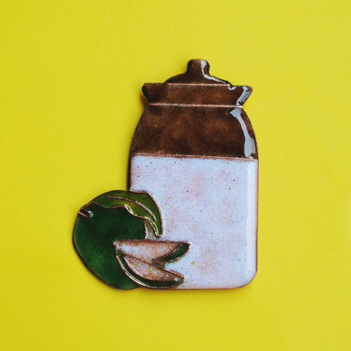 Handmade Acchar(Pickle) Copper Enamel Fridge Magnet