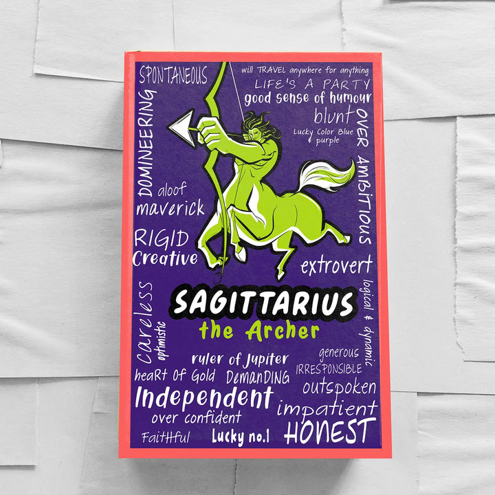 Printed Sagittarius Theme Ruled Notebook | A5 | 50 Pages