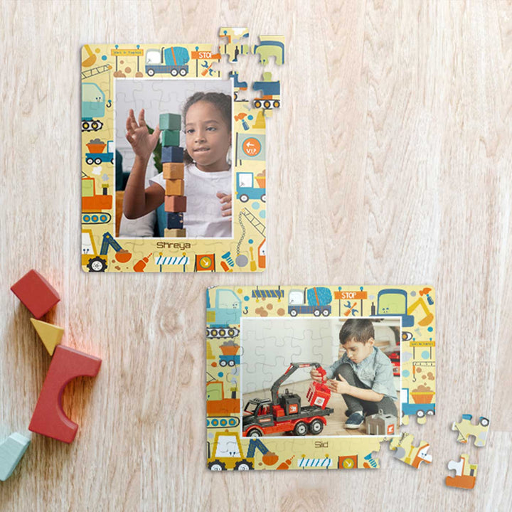 Photo Personalized Let'S Build Theme Acrylic Puzzle