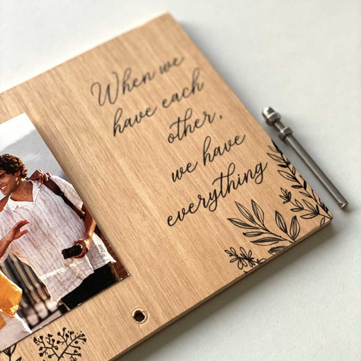 Photo Personalized Plants Theme Wooden Decorative Plaque