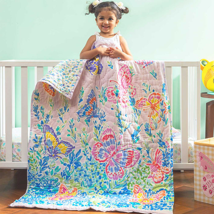 Personalized Sweet Dreams Baby Theme Cotton Quilt For Kids