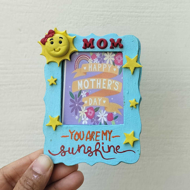 Handcrafted "You Are My Sunshine" MDF & Cold Porcelain Clay Fridge Magnet