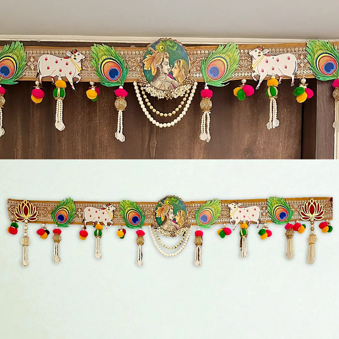 Handmade Decorative Radha Krishna & Pichwai Toran