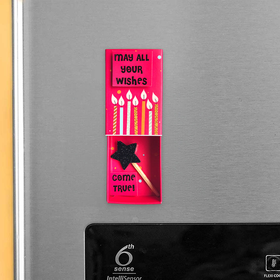 Handmade Birthday Theme Paper Fridge Magnet