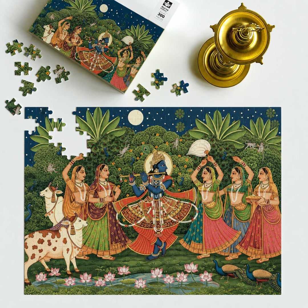 Pichwai | The Living Tapestry Mythology Puzzle | 500 Pieces