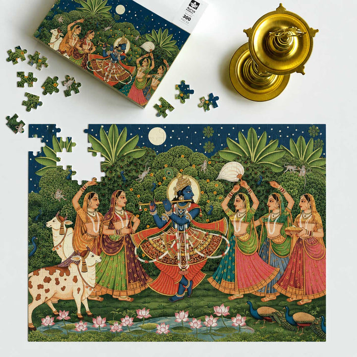 Pichwai | The Living Tapestry Mythology Puzzle | 500 Pieces