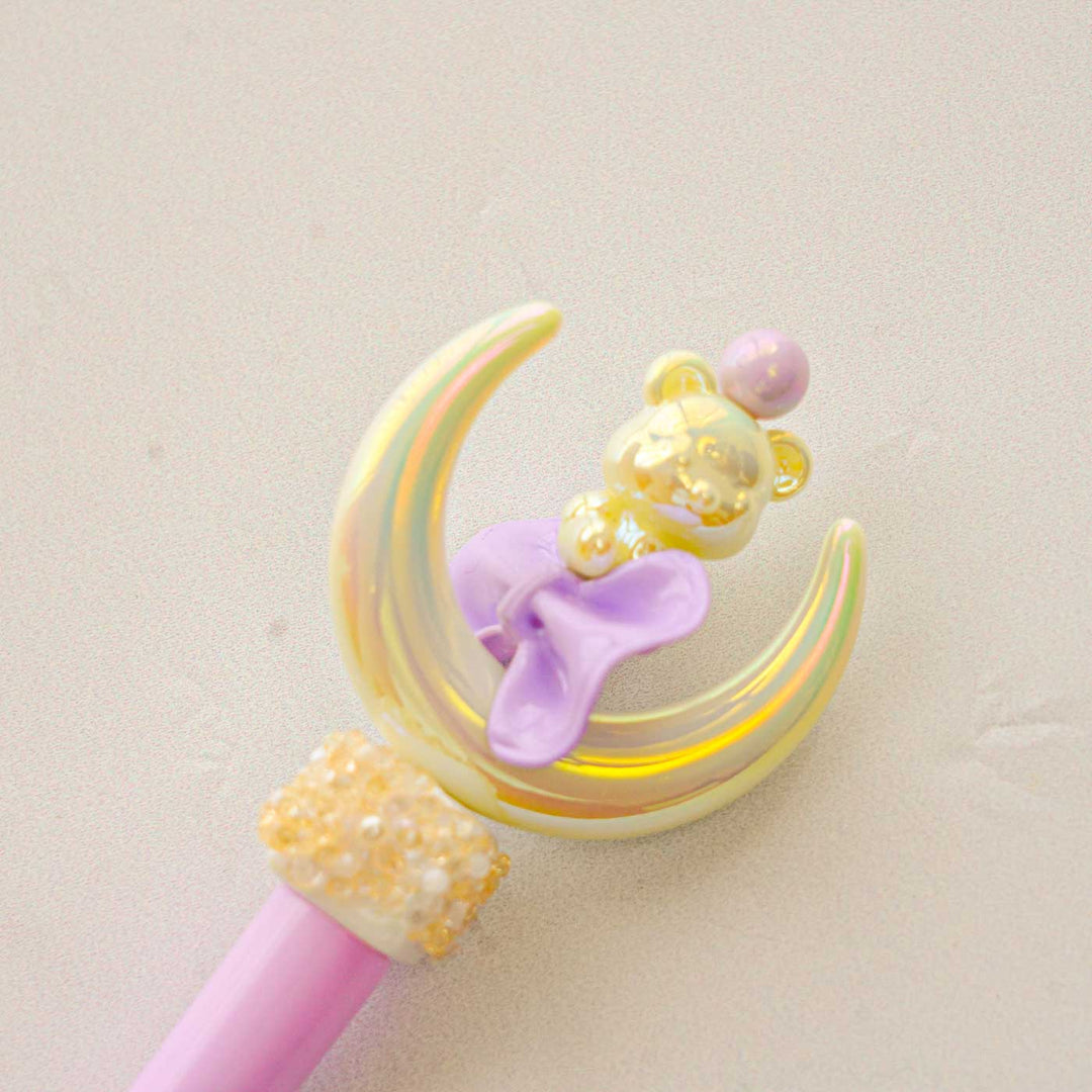 Cute Character "Moon" Theme Topper Pen For Kids