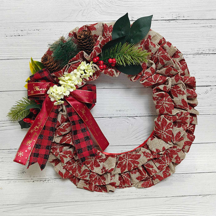 Handmade Holiday Heritage Cotton Wreath
