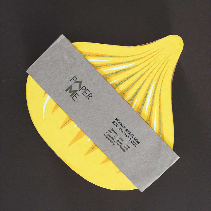 Handmade Modak Shaped Paper Gift Box