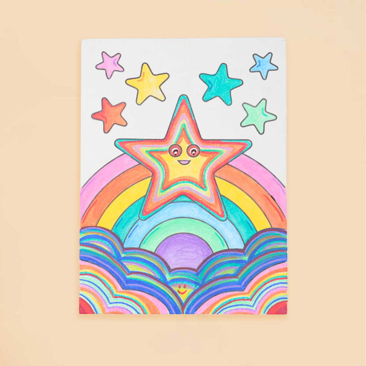 Pre Marked Kids Painting Canvas DIY Kit