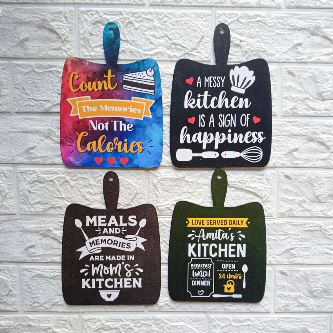 Handmade Decoupage Count The Memories MDF Wood Decorative Plaque