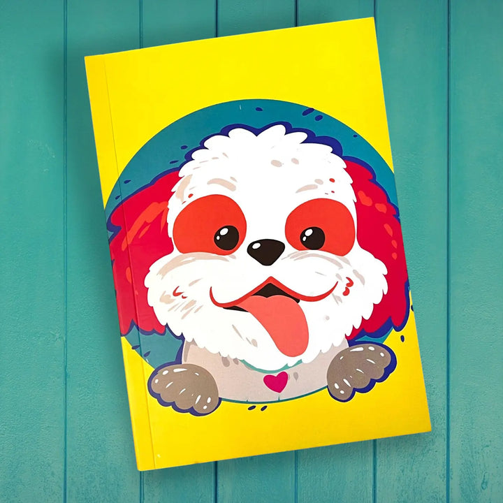Printed Shih Tzu Theme Ruled Notebook | A5 | 50 Pages