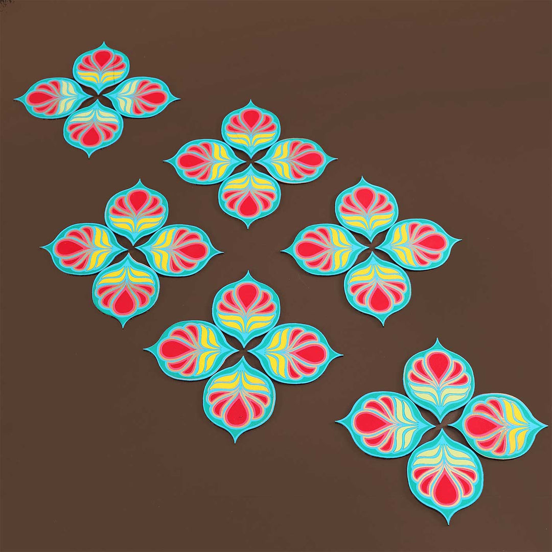 Handmade Tarangmala Motif Paper Rangoli