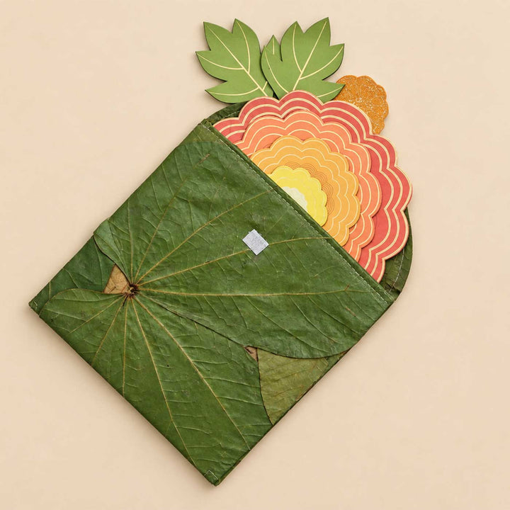 6 pc | Stackable Handcrafted Marigold MDF Rangoli Set For Festive Decor