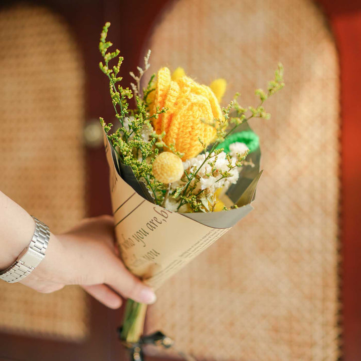 Handmade Crochet Petal Flower Bouquet