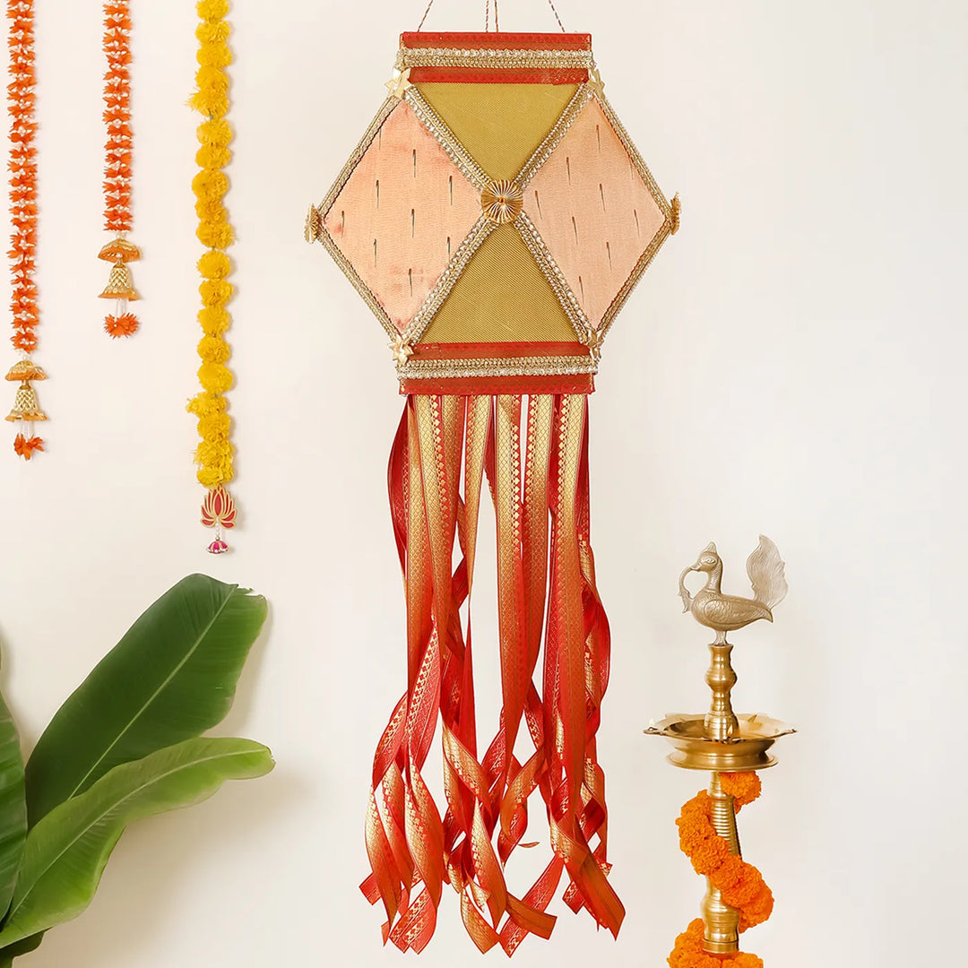 Paithani Handmade Decorative Raghu Akash Kandil/Lantern