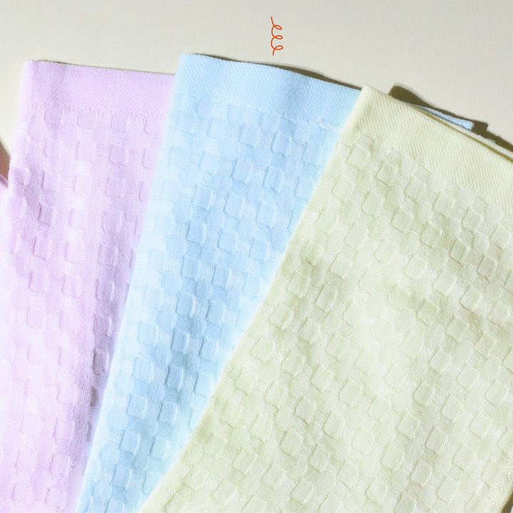 Pastel Waffle Double Layer Wash Cloth | Set of 6