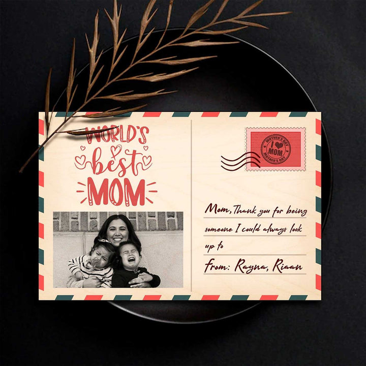 Photo Personalized Printed Postcard Theme Wooden Decorative Plaque