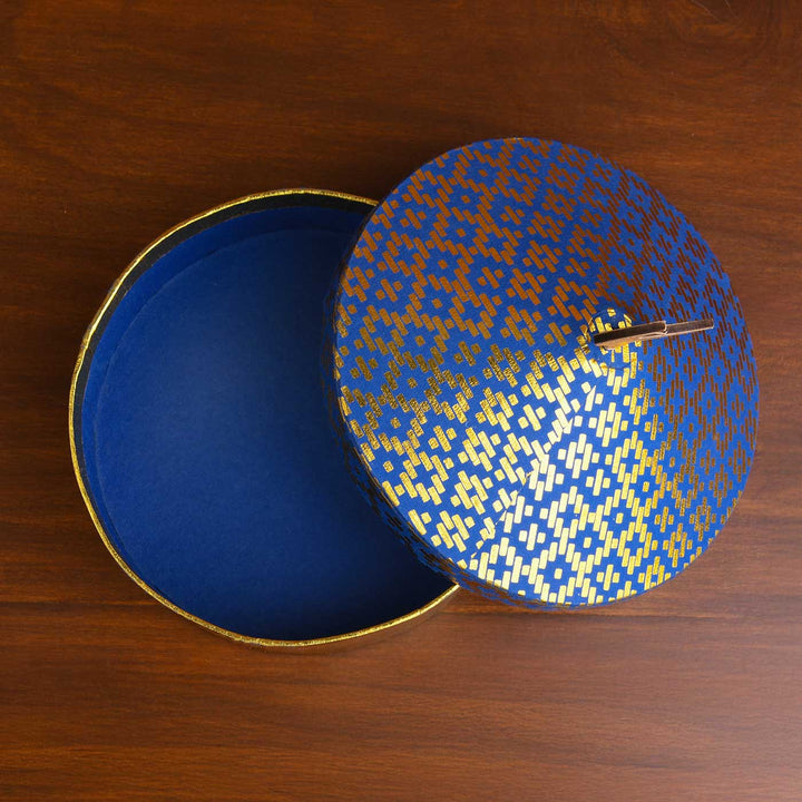Handmade Chand Round Shape Paper Gift Box