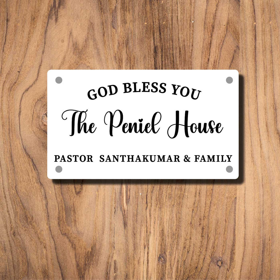 Personalized Rectangle Shaped Acrylic Name Plate