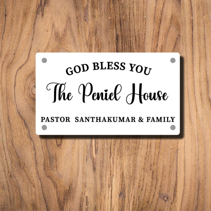 Personalized Rectangle Shaped Acrylic Name Plate