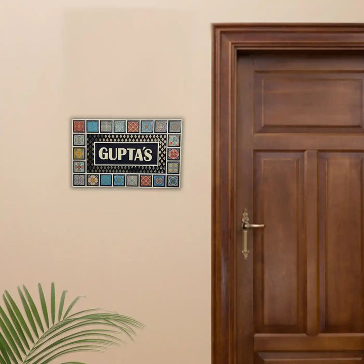 Personalized Moroccan Theme Resin Name Plate