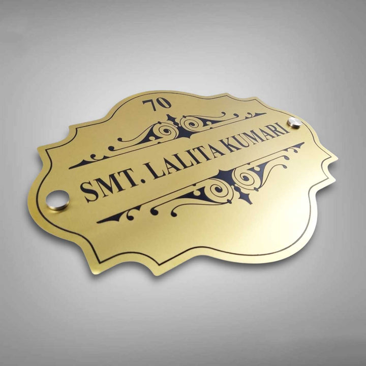Personalized Weatherproof Elegant Stainless Steel Name Plate