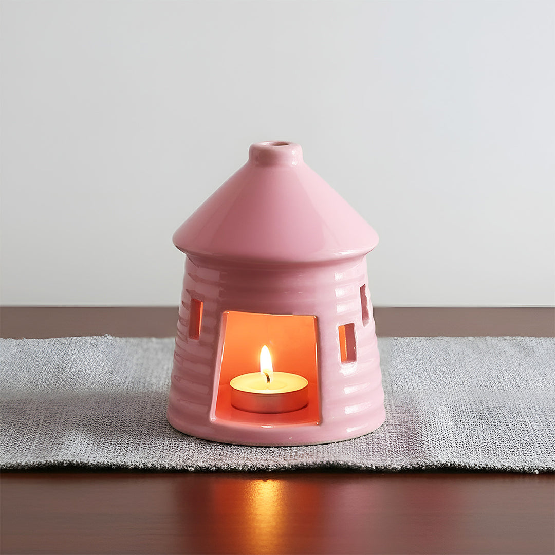 Handmade Hagrid's Hut Ceramic Tealight Holder For Christmas Decoration