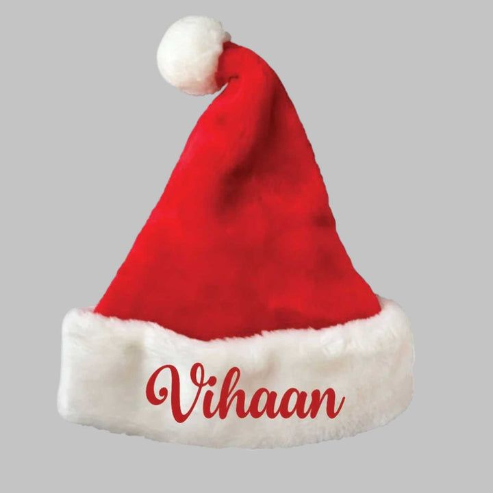 Personalized Luxe Furry Christmas Santa Hat | Xmas Gifting Ideas