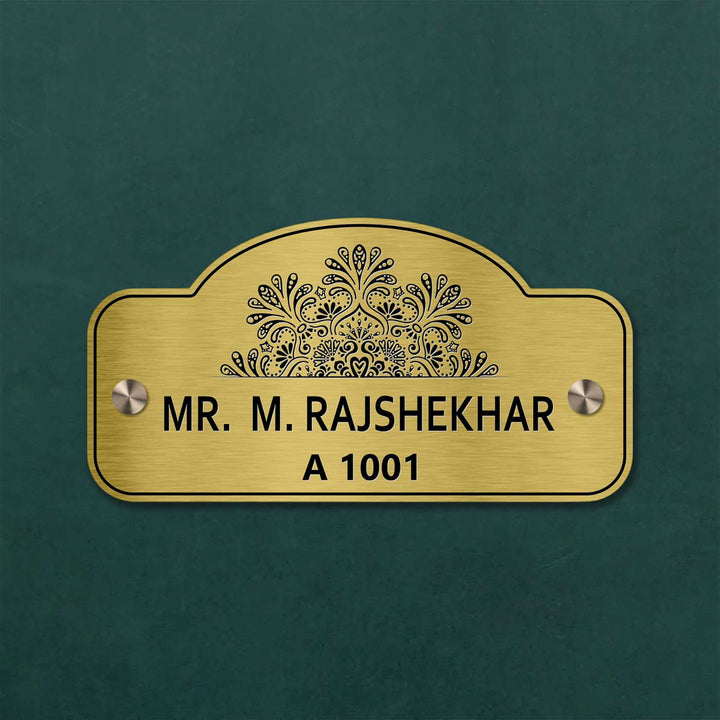 Personalized Weatherproof Sleek Engraved Stainless Steel Name Plate