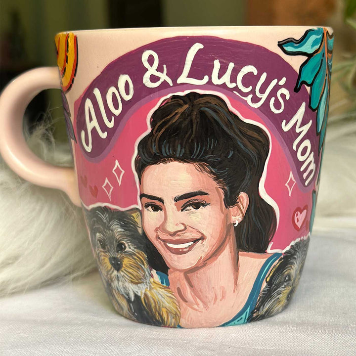 Photo Personalized Hand-Painted Pop Art Illustrated Caricature Mug | 300 ML