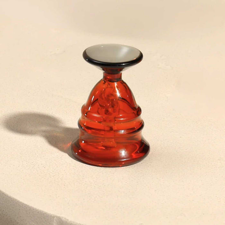 Durable Small Amber Glass Bell