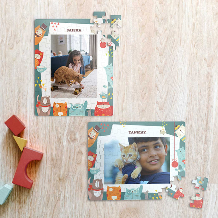 Photo Personalized Kitty Cat Theme Acrylic Puzzle