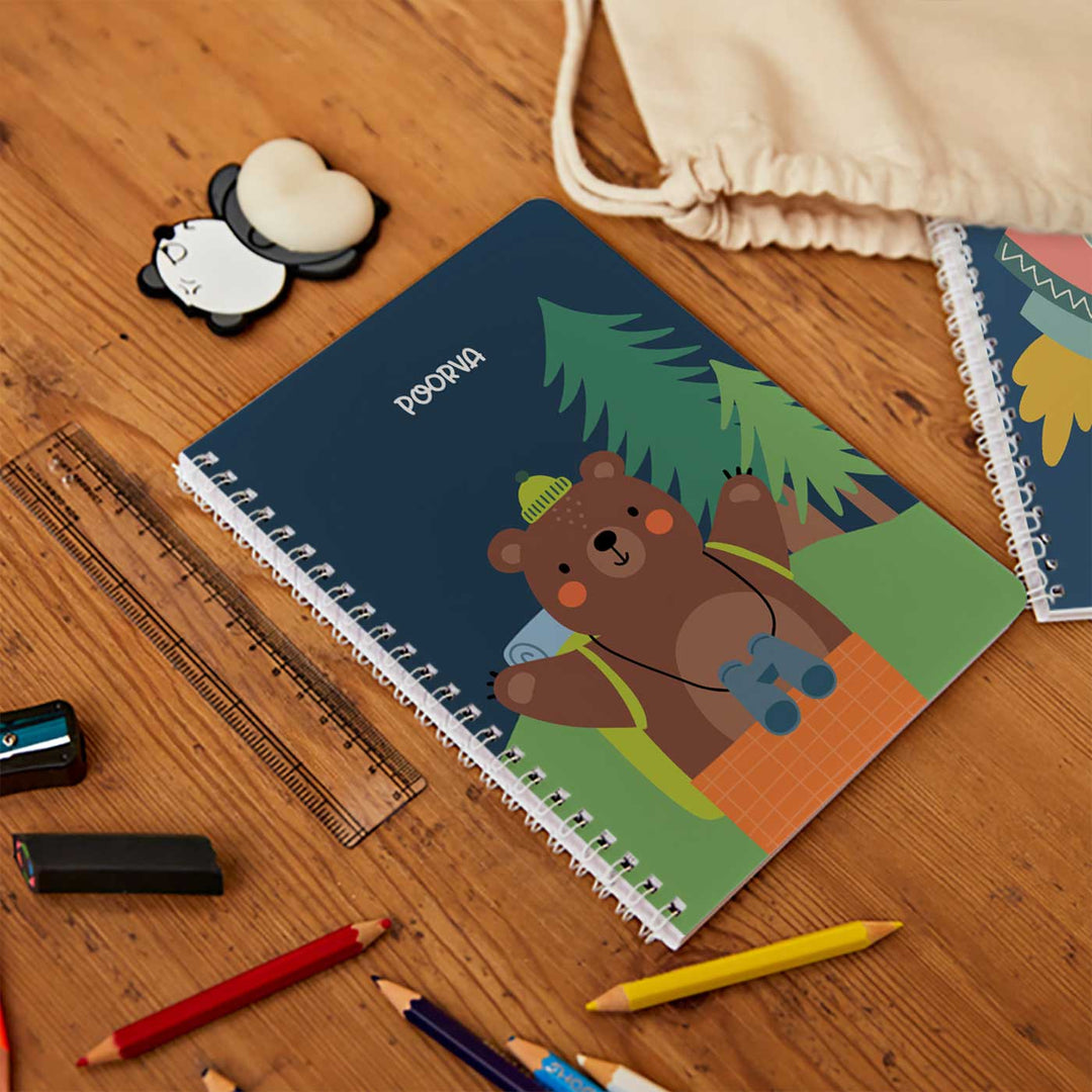Personalized Into The Wild Theme Spiral Bound Notebook | 60 Pages