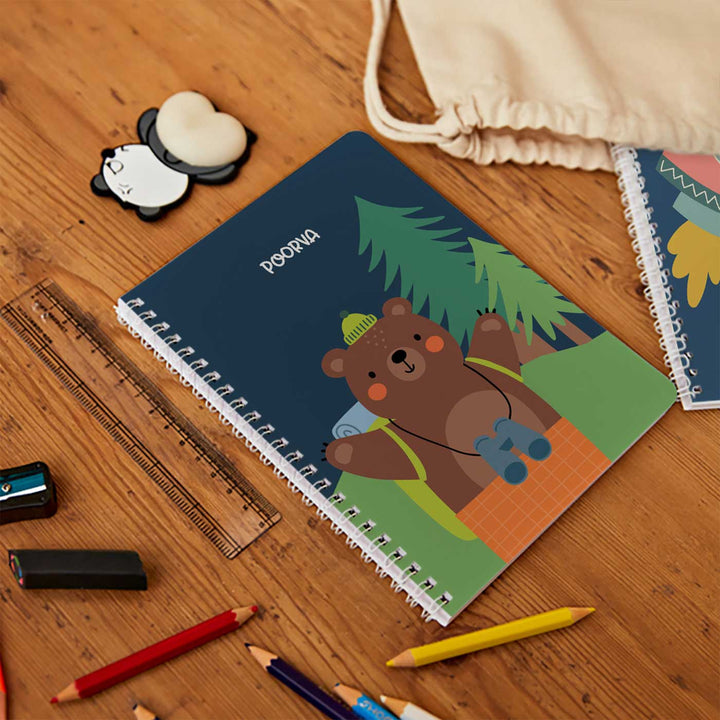 Personalized Into The Wild Theme Spiral Bound Notebook | 60 Pages