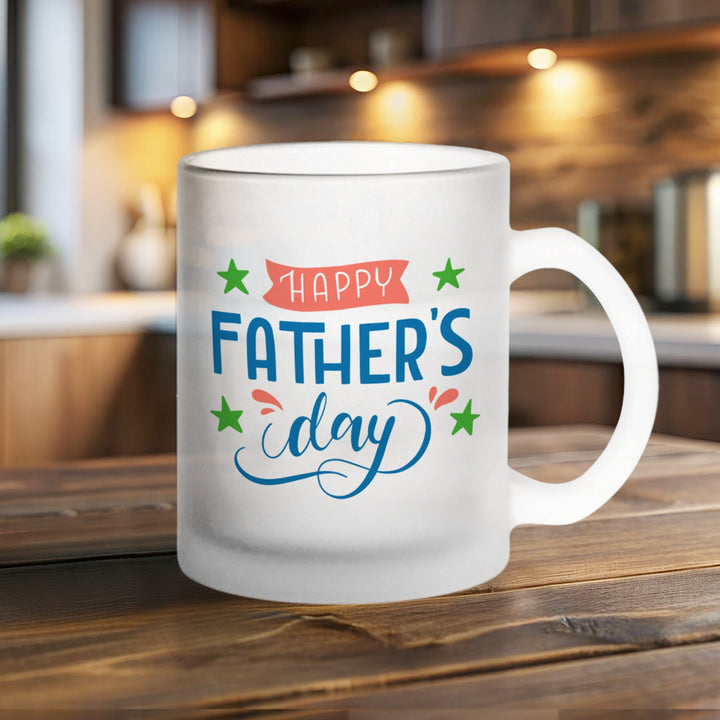 Printed Father'S Day Theme Glass Mug
