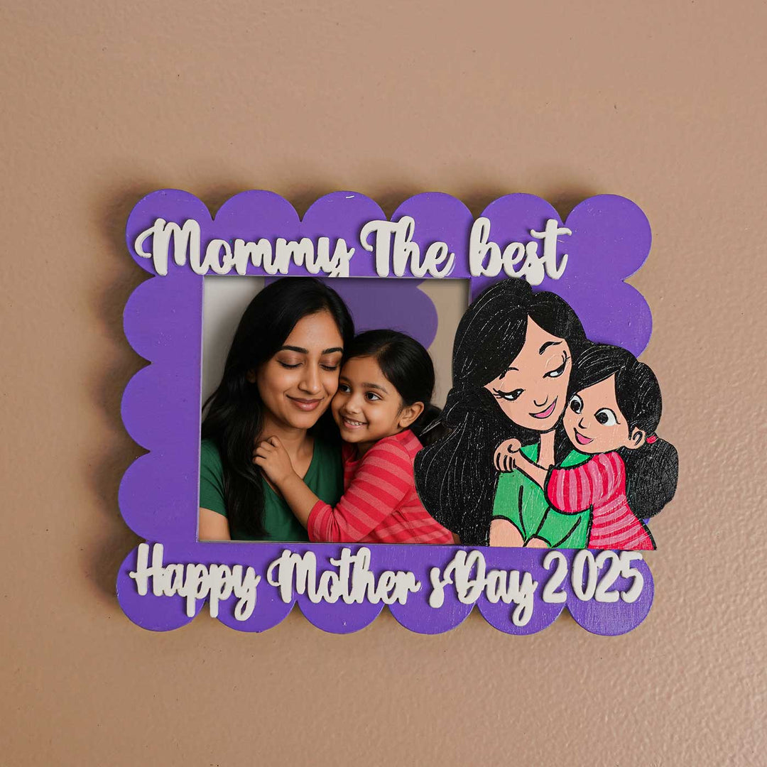 Photo Personalized Polaroid Theme MDF Wood Fridge Magnet For Mothers