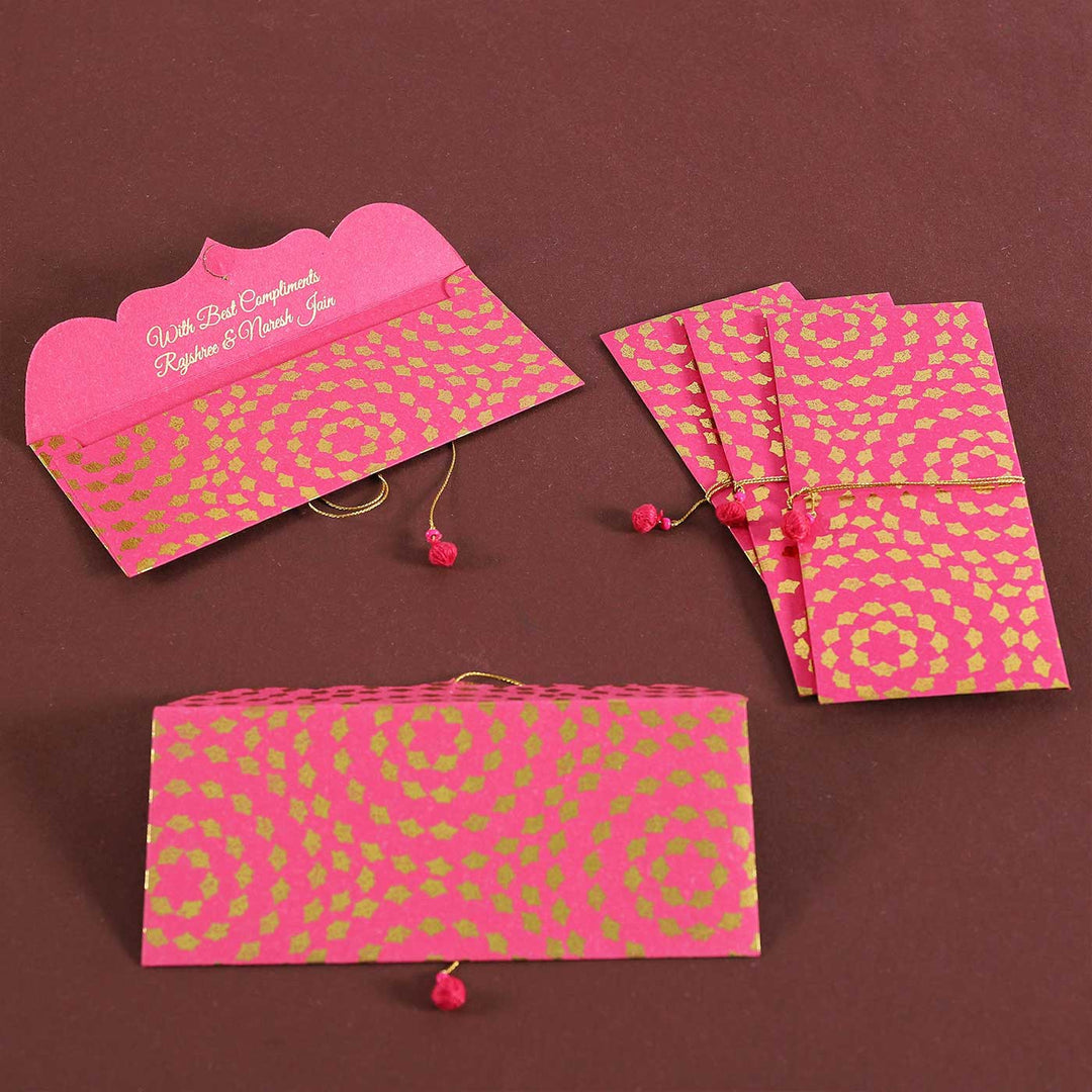 Personalized Handmade Spiral Paper Envelopes | Set Of 10