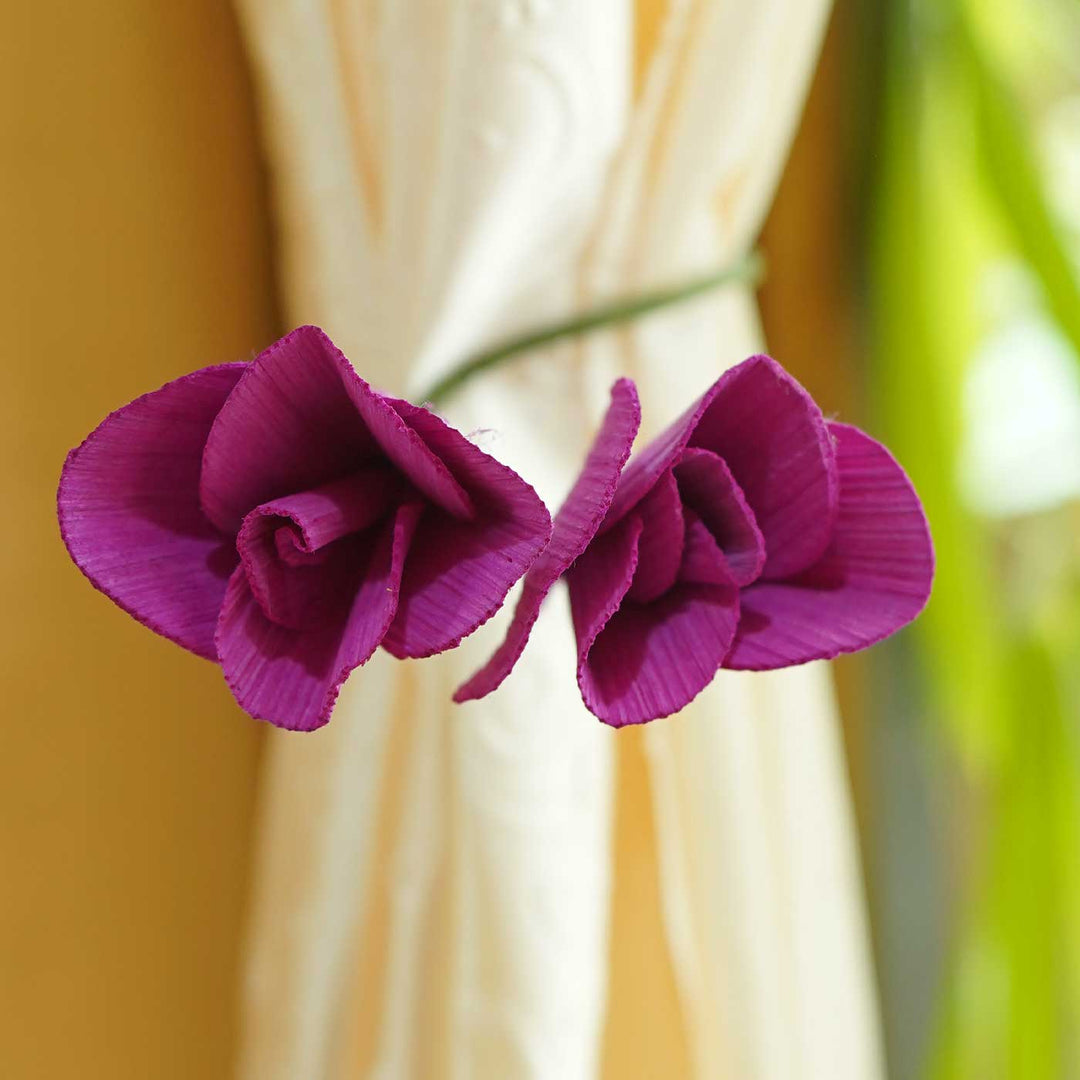 Handmade Tulip Design Paper Curtain Tie-Back